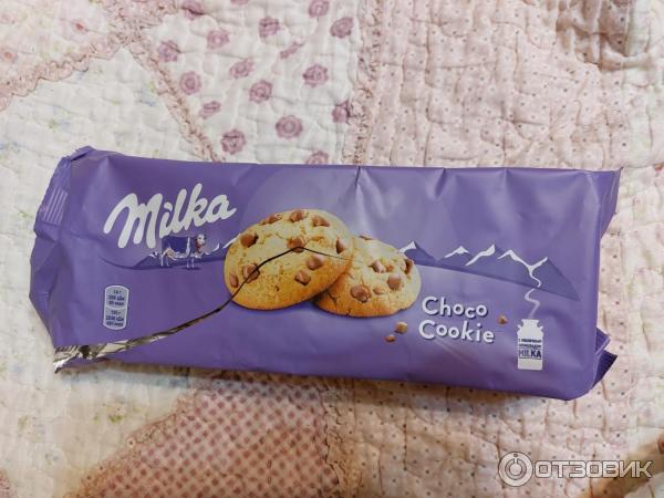 Печенье Milka Choco cookies с кусочками молочного шоколада фото