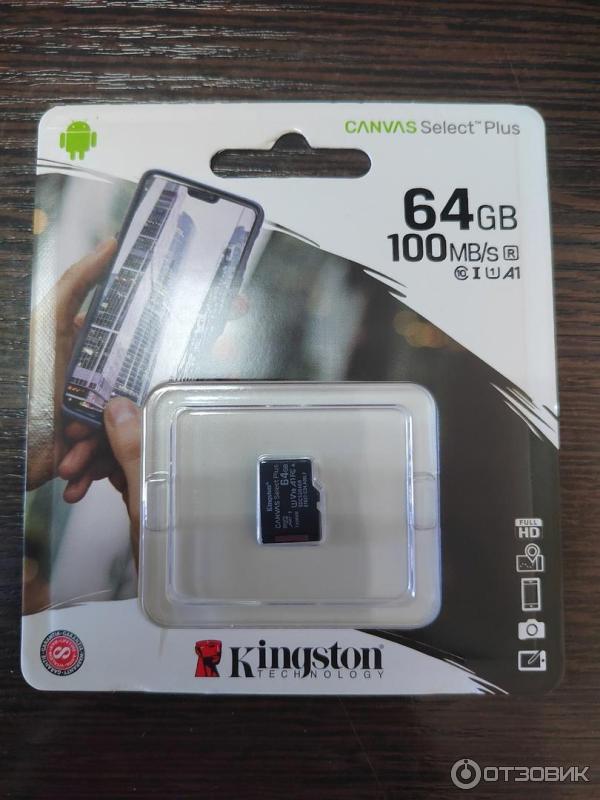 Карта памяти Kingston Canvas Select Plus 64 ГБ фото