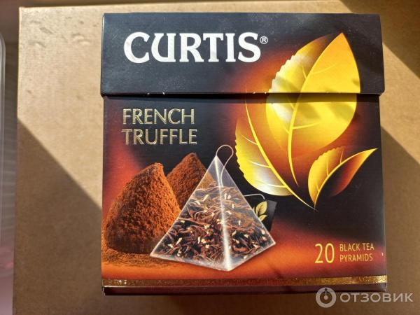 Чай черный Curtis French Truffle Французский трюфель в пирамидках фото