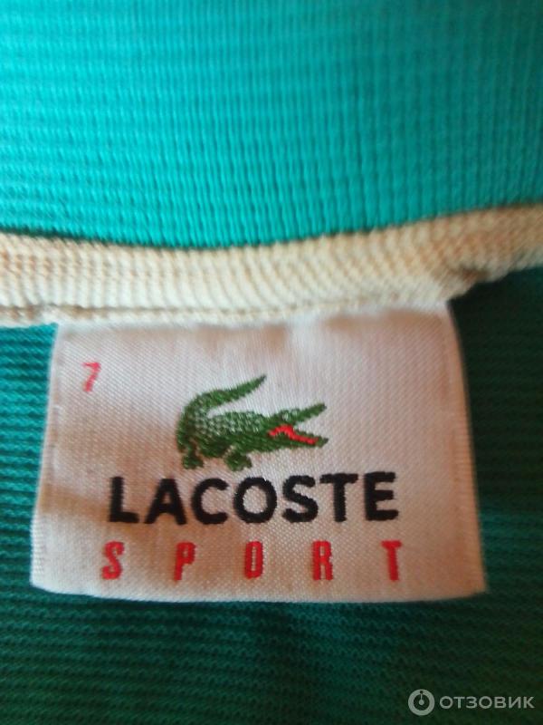 Мужское поло Lacoste фото