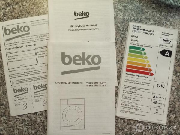 Стиральная машина BEKO WSRE 6H612 ZSW фото