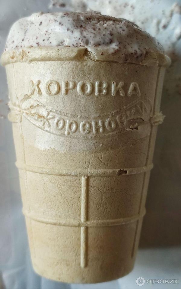 Пломбир с шоколадной крошкой Коровка из Кореновки фото