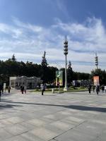 Колесо обозрения "Солнце Москвы" на территории ВДНХ (Россия, Москва) фото