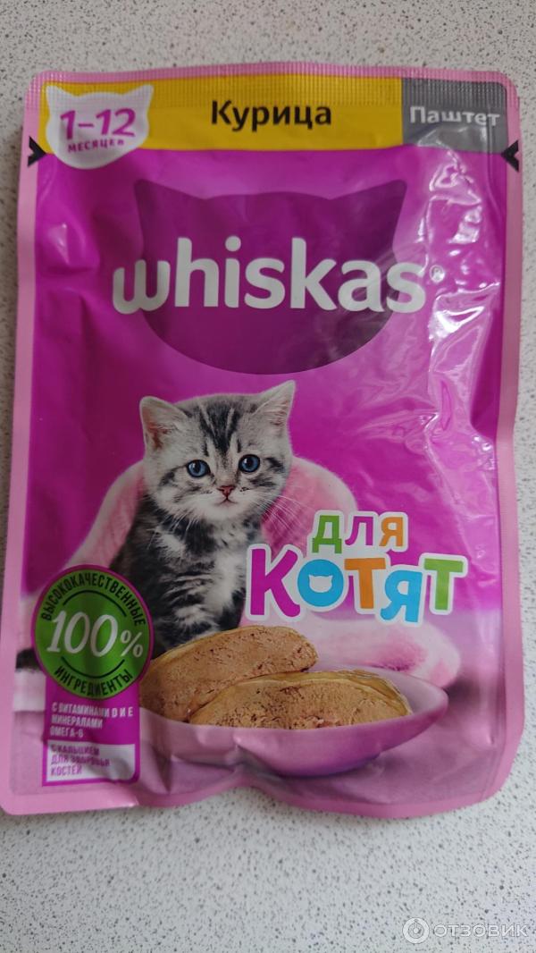 Корм для котят Whiskas Паштет с курицей фото