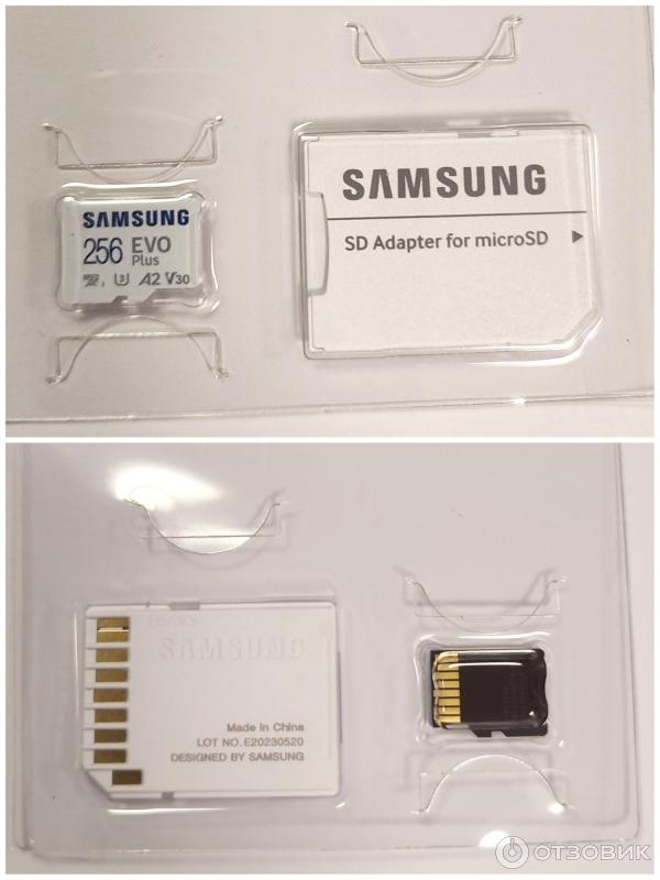 Карта памяти Samsung microSDXC EVO Plus UHS-I U3 256 Гб, фото