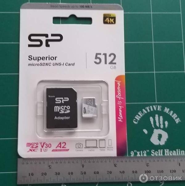 Карта памяти microSDXC 512 Gb Silicon Power Superior Class 10 UHS-I U3 SP512GBSTXDA2V20SP