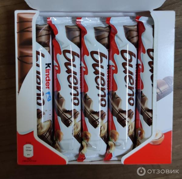 Шоколадно-вафельный батончик Kinder Bueno