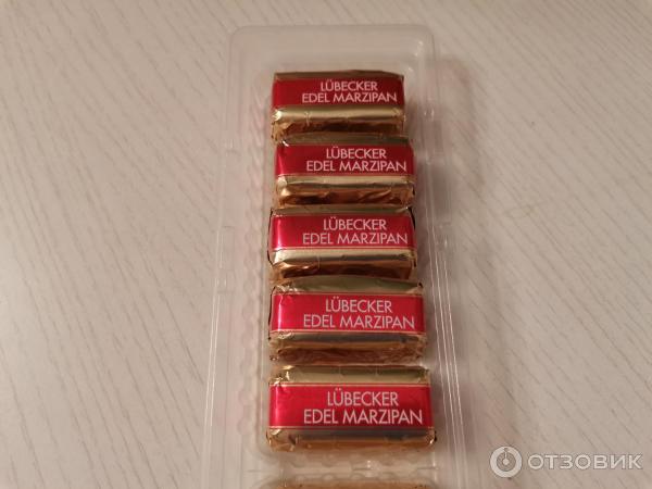 Шоколадные конфеты Erasmi Lubecker Edel Marzipan фото