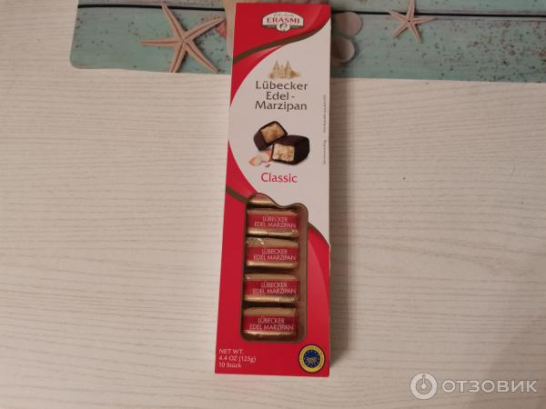 Шоколадные конфеты Erasmi Lubecker Edel Marzipan фото