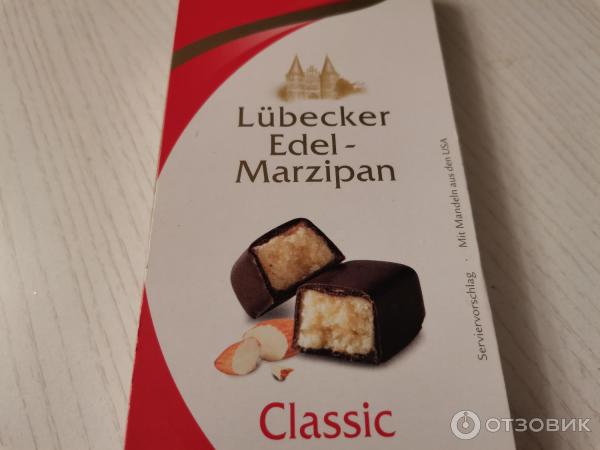 Шоколадные конфеты Erasmi Lubecker Edel Marzipan фото