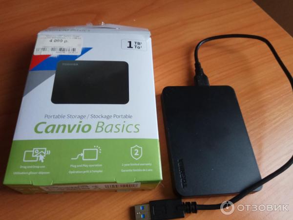 Внешний жесткий диск Toshiba Canvio Basics 1 TB фото