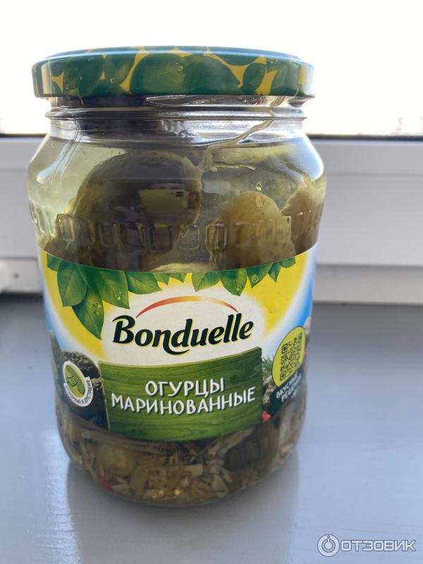 Отзыв о Огурцы консервированные Bonduelle | Отличные огурчики