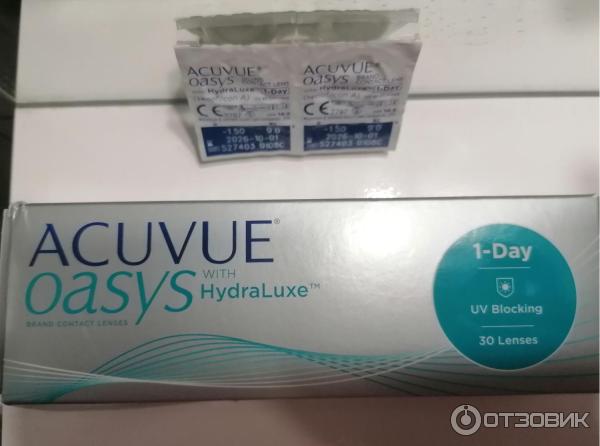 Контактные линзы Acuvue Oasys 1-Day with HydraLuxe фото