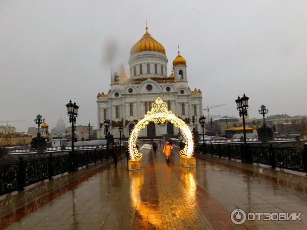 Смотровая площадка храма Христа Спасителя (Россия, Москва) фото