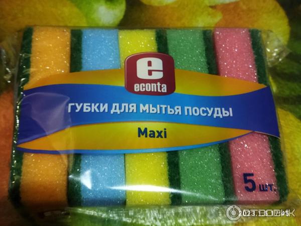 Губки для мытья посуды Econta фото