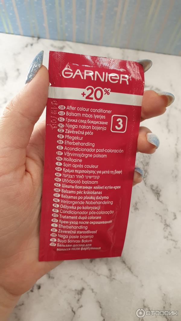Отзыв о Garnier Color Sensation 6.12 "Сверкающий холодный мокко ...
