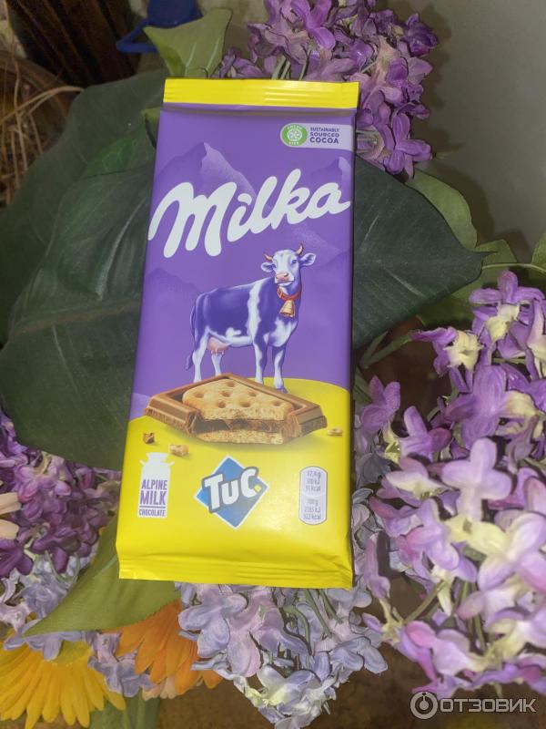Отзыв о Шоколад Milka с крекером TUC | Сэндвич
