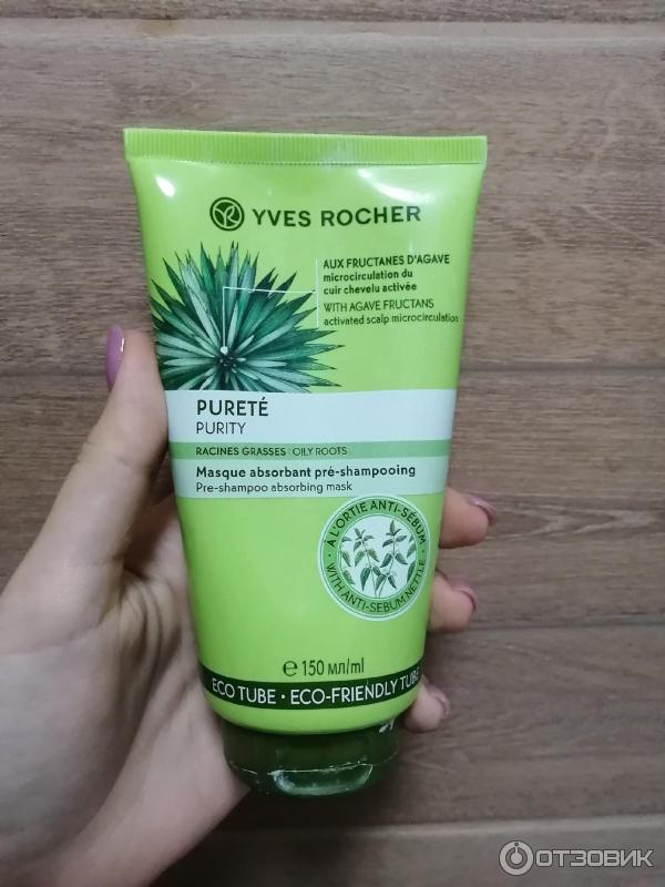 Маска-очищение для кожи головы Yves Rocher Absorbant Pre-Shampooing фото