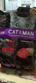 Корм для взрослых кошек Cat&Man фото