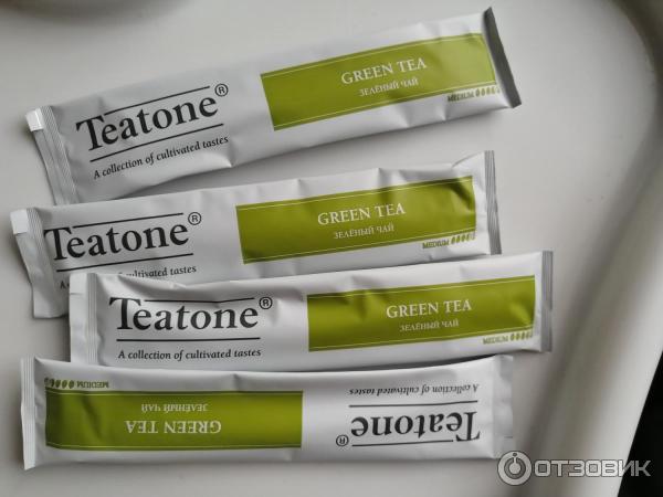 Зеленый чай Teatone в стиках фото