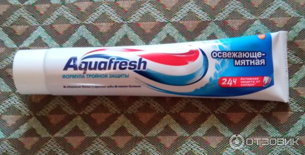 Зубная паста Aquafresh Формула тройной защиты фото