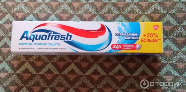 Зубная паста Aquafresh Формула тройной защиты фото