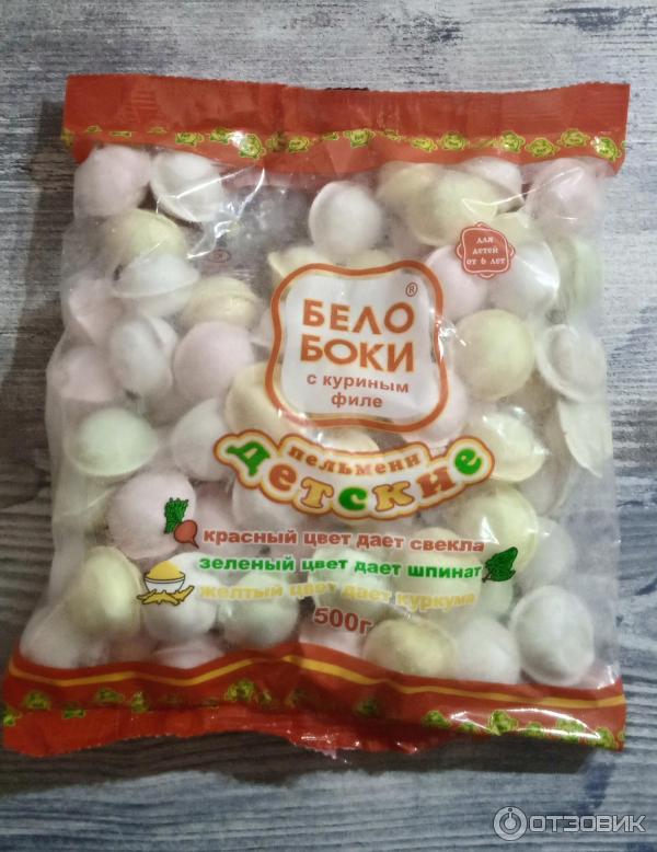 Отзыв о Пельмени детские "Белобоки" с куриным филе | Вкусненькие и ...