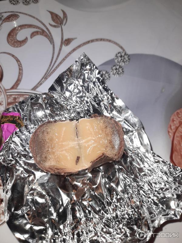Отзыв о Конфеты "Шокомелька" Коммунарка | Интересная конфетка!