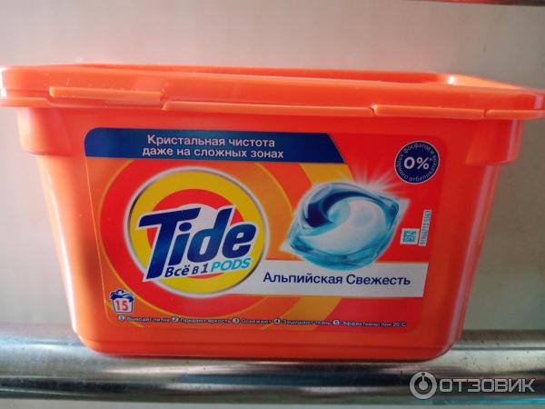 Капсулы для стирки Tide 3in1 Альпийская свежесть фото