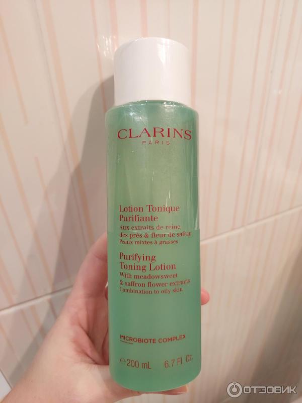 Очищающий тоник Clarins для комбинированной и жирной кожи фото