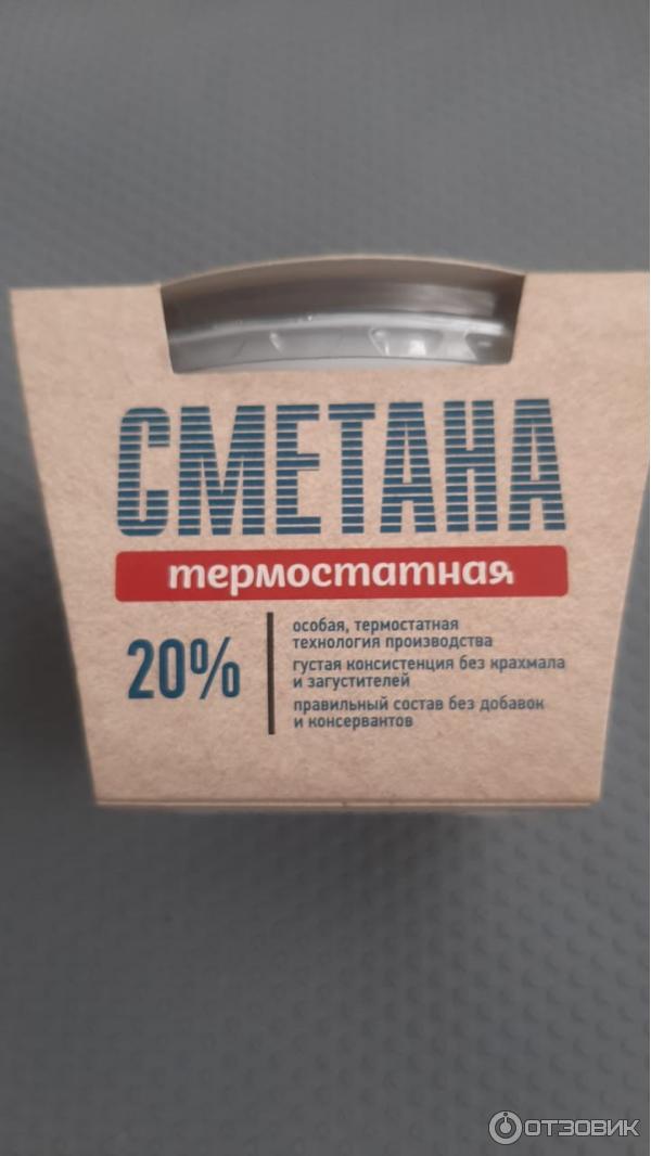 Сметана термостатная Сернурский сырзавод 20 % фото