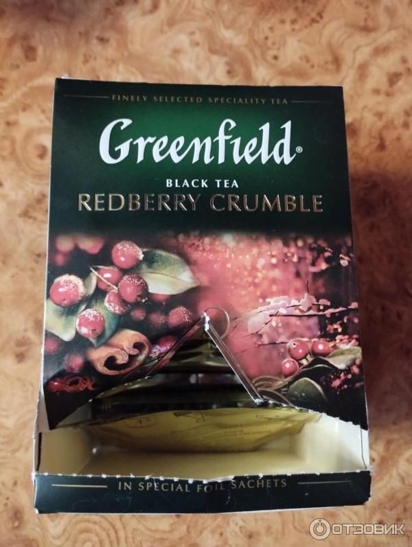 Черный чай Greenfield Redberry crumble фото