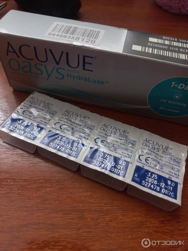 Контактные линзы Acuvue Oasys 1-Day with HydraLuxe фото