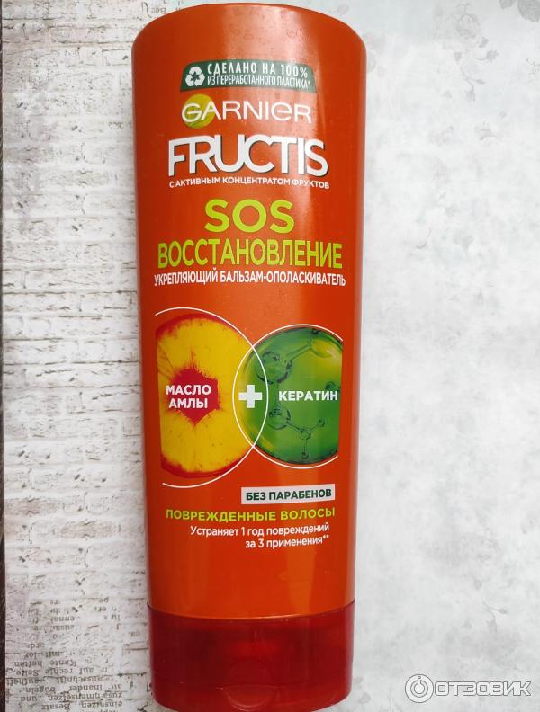 Отзыв о Бальзам-ополаскиватель для волос Fructis SOS восстановление ...