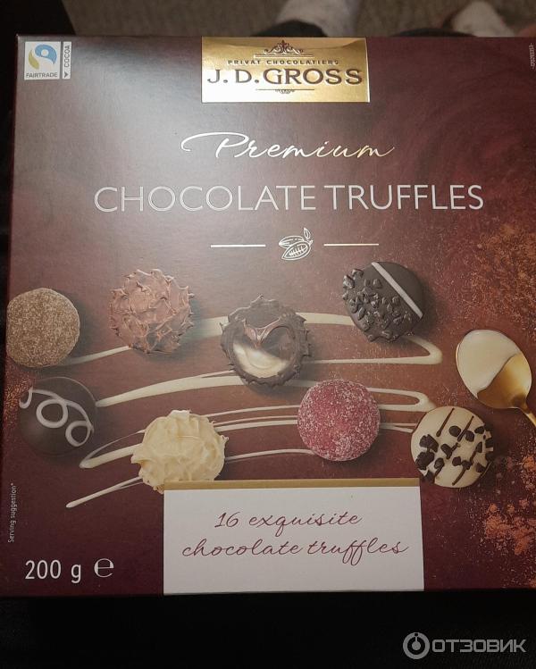 Отзыв о J. D. Gross конфеты "Chocolate Truffles" | Недорогое изысканное ...