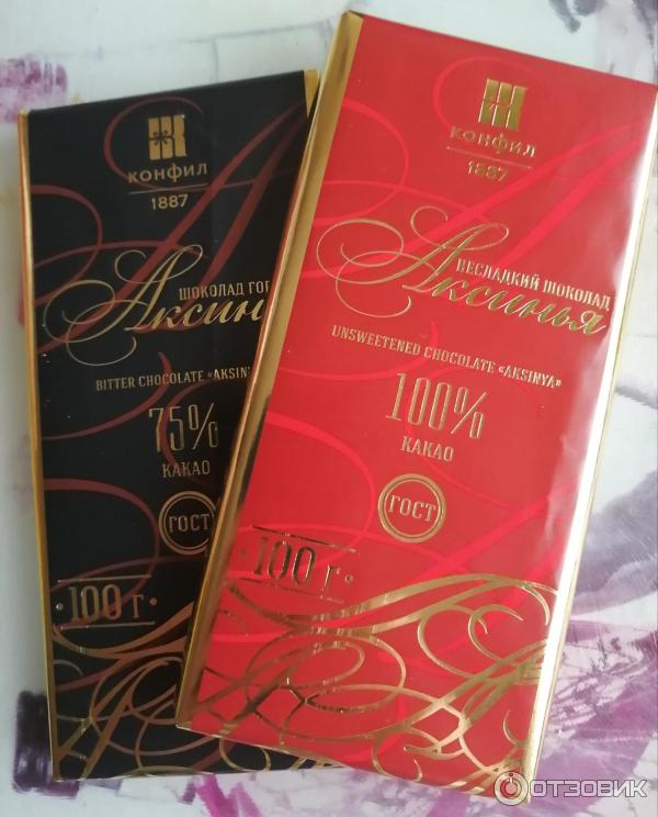 Отзыв о Шоколад Конфил "Аксинья" | Важно съесть дольку и получить заряд ...