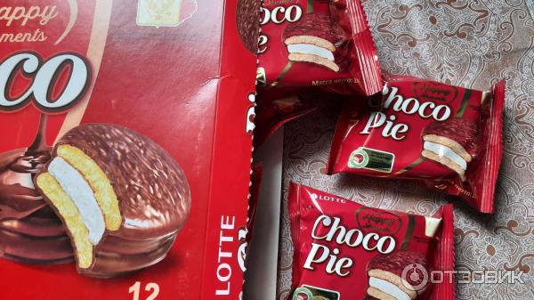 Печенье Lotte Choco Pie фото