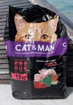 Корм для взрослых кошек Cat&Man фото