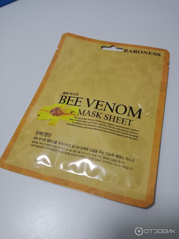 Маска для лица Baroness Bee Venom Mask Sheet с экстрактом пчелиного яда фото