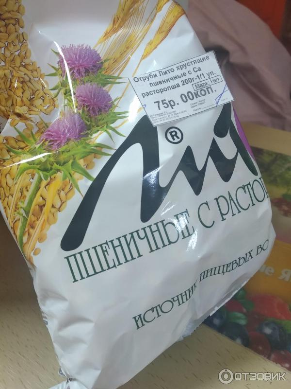Отзыв о Отруби хрустящие Биокор "Лито" с кальцием и расторопшей ...