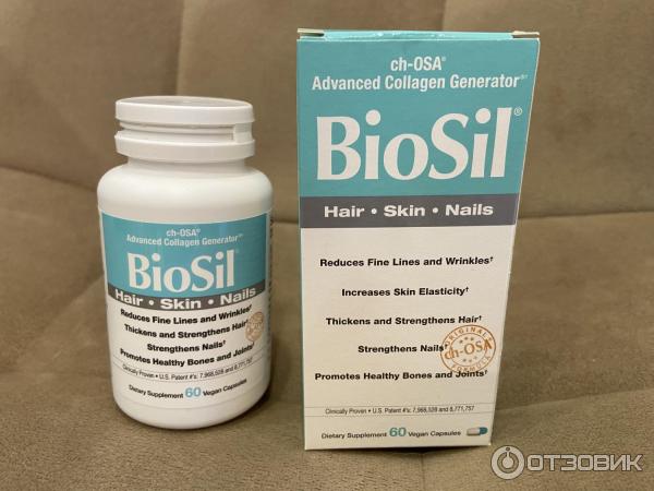 БАД Natural Factors BioSil для улучшения выработки коллагена фото