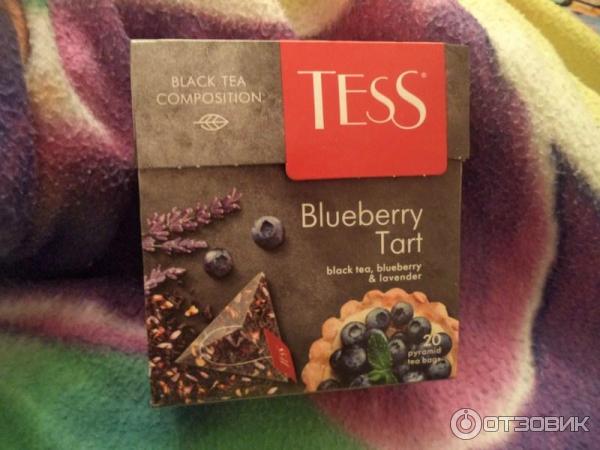 Черный чай Tess Blueberry Tart с черникой и лавандой фото