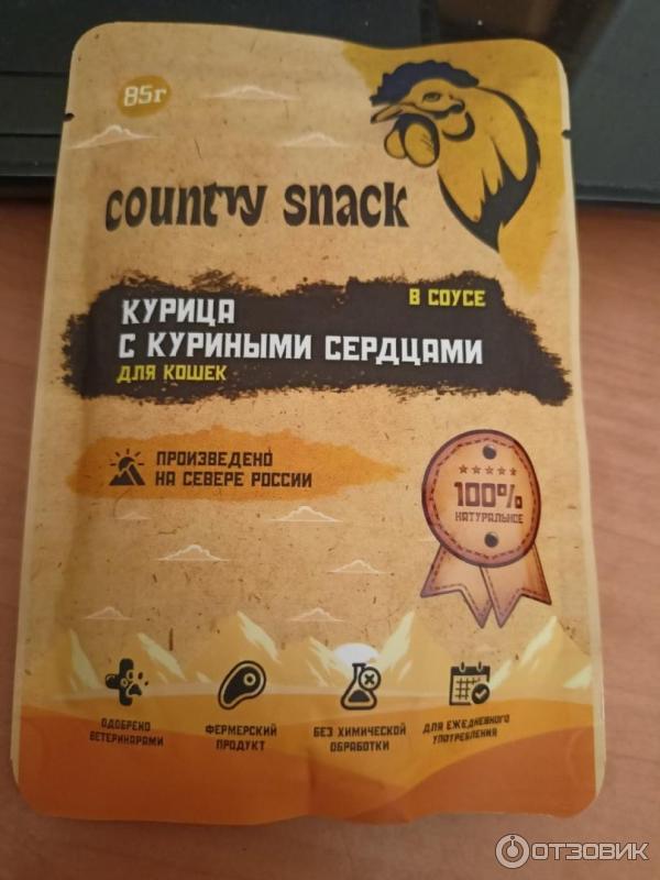 Отзыв о Влажный корм для кошек Country Snack "Курица с куриными ...