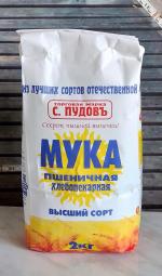 Мука пшеничная хлебопекарная "С. Пудовъ" фото