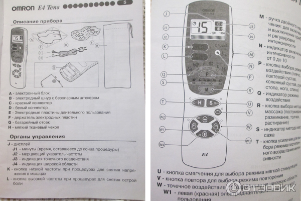 Электронный массажер Omron E4 Tens фото