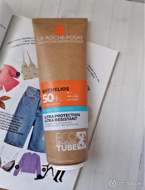 Солнцезащитное увлажняющее молочко для лица и тела La Roche-Posay Anthelios SPF 50 фото