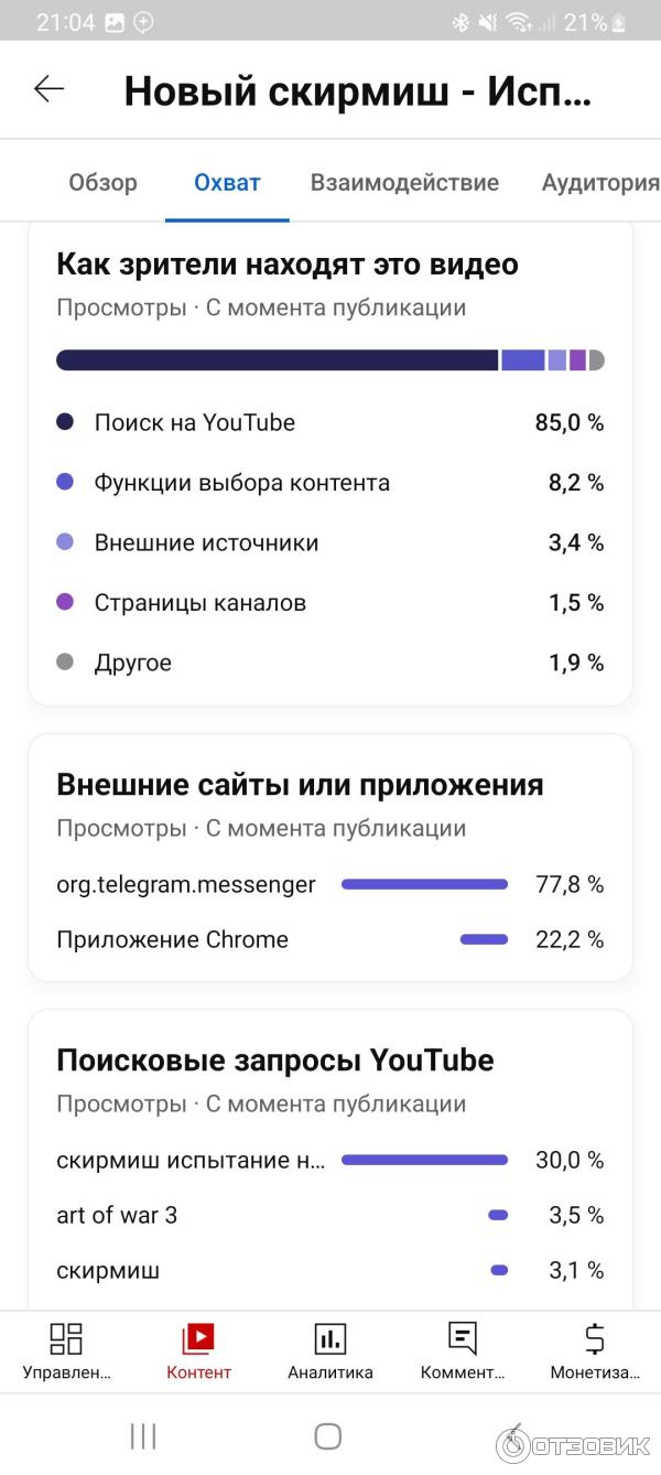 Отзыв о Творческая Студия YouTube - приложение для Android | Удобно