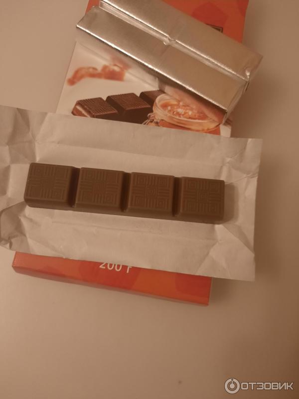 Отзыв о Шоколад молочный Коммунарка с начинкой соленая карамель ...