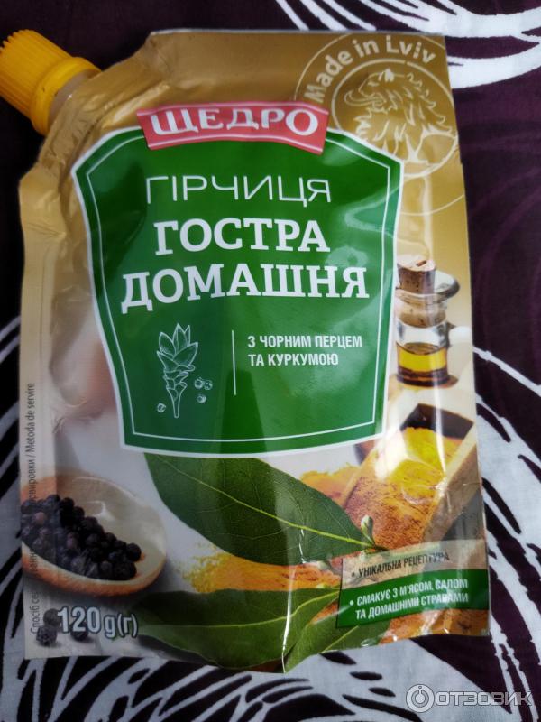 Отзыв о Горчица Щедро "Острая домашняя" | Нет претензий. Неплохая.