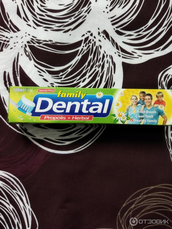 Отзыв о Зубная паста Dental family Прополис + Травы | Не слишком ...